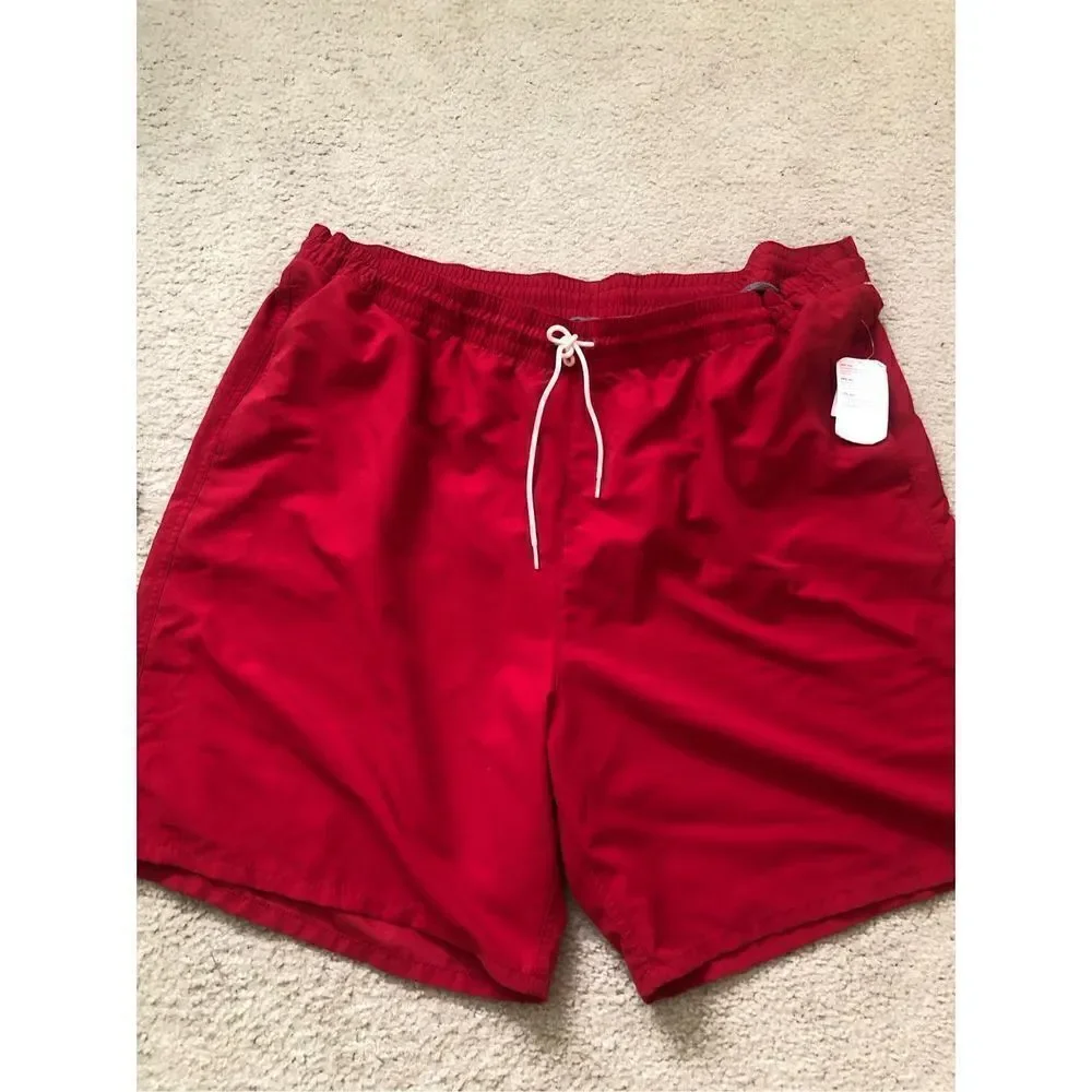 NWT Old Navy Red Swim Short UPF 40+  Size XXL